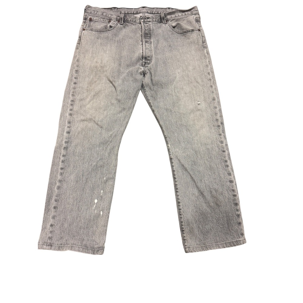 Levis‎ 501 Original Fit Gray Denim Jeans Mens 38x29 Straight Leg Grey 00501-2370